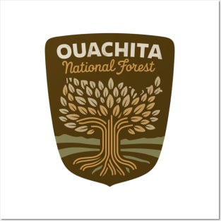 Ouachita National Forest Vintage Emblem Posters and Art